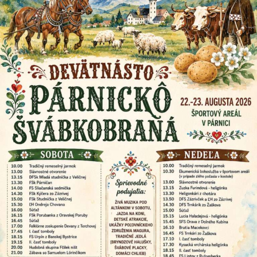 Devätnásto Párnickô švábkobraňá 2026 Párnica