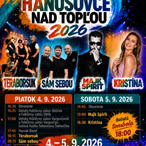 Dni mesta Hanušovce nad Topľou 2026