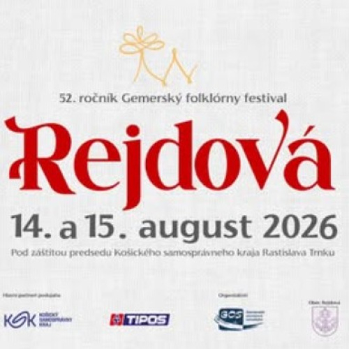 Gemerský folklórny festival 2026 Rejdová - 52. ročník