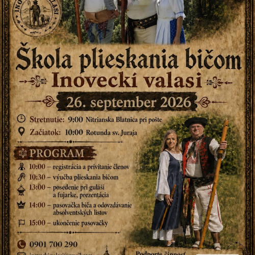 Škola plieskania bičom 2026 Nitrianska Blatnica