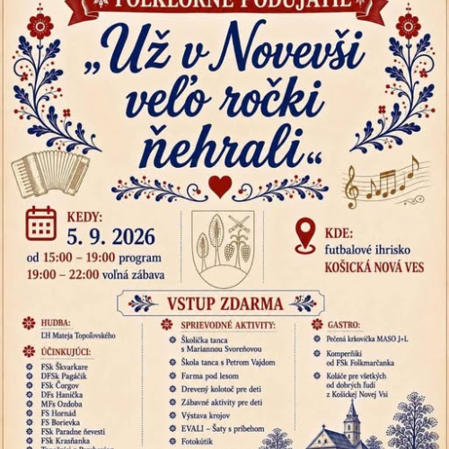 Už v Novevši veľo ročki ňehrali