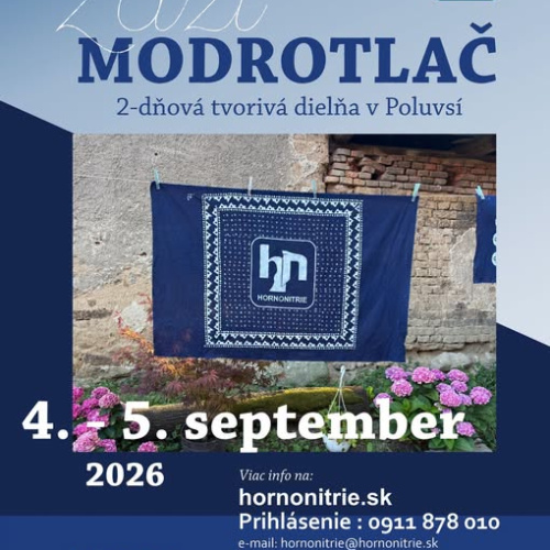 Zaži modrotlač: dva dni plné indigovej modrej a tvorivosti